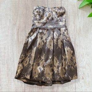 Strapless mini dress